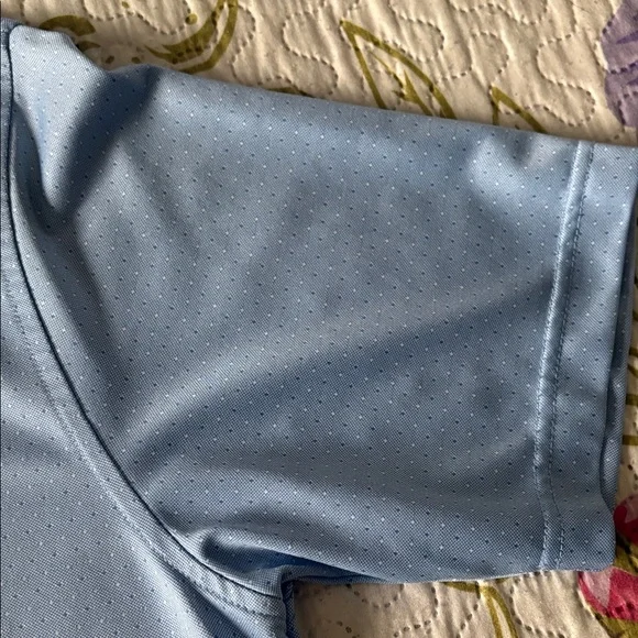 Pebble Beach Light Blue Performance Polo - Picture 5 of 11